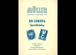 MÜLLER: Katalog-Nachtrag 1959 (UN-Europa)