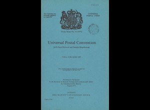 Universal Postal Union: Universal Postal Convention, Tokyo, 14 November 1969