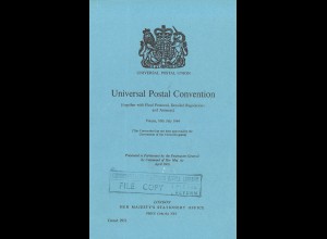 Universal Postal Union: Universal Postal Convention, Vienna 10 July 1964
