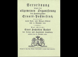 Verordnung wegen ... des Hamburgischen Staats-Postwesens (1832, Reprint)