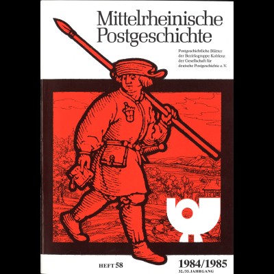 Posten von 24 Ausgaben der "Mittelrheinischen Postgeschichte" (1969–1993)