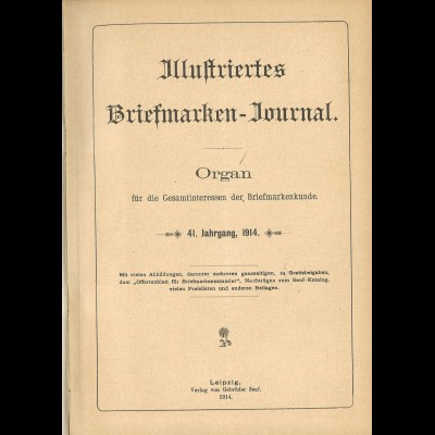 Gebr. Senf: Illustriertes Briefmarken-Journal (Jg.1914)