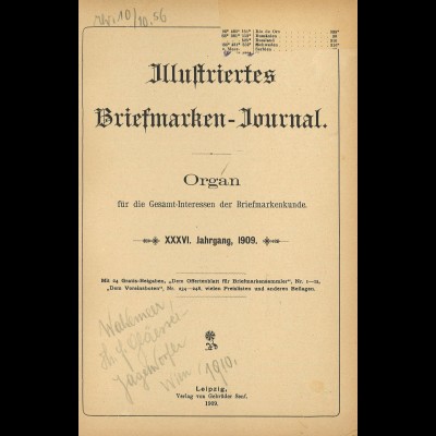 Gebr. Senf: Illustriertes Briefmarken-Journal (Jg.1909)