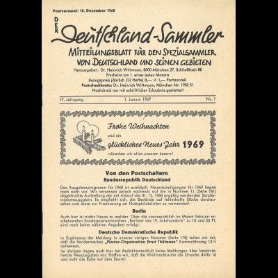 Dr. Wittmann: Der Deutschland-Sammler (1953–1979 kpl.!)
