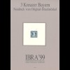 IBRA 1999 Nürnberg Ausstellungskatalog + Fachkatalog mit 3 kr. Bayern (Neudruck)