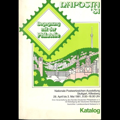 1981: NAPOSTA 81 Stuttgart, Nationale Ausstellung, Info 2 + Katalog