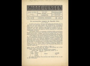 Paul Kohl: Mitteilungen (Nr. 28/1912)