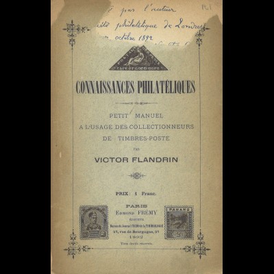 Victor Flandrin: Connaissances Philatéliques (1892)