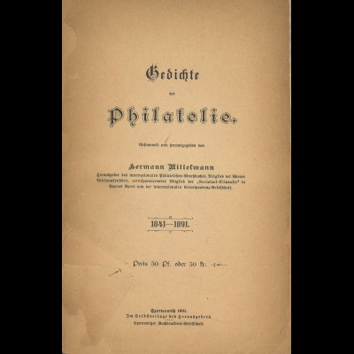 Hermann Mittelmann: Gedichte der Philatelie (1891)
