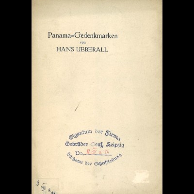 Hans Ueberall: Panama-Gedenkmarken (1917)