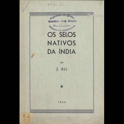 J. Ell: Os Selos Nativos da Índia (1944)