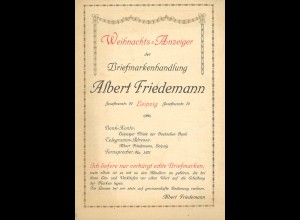 Albert Friedemann: Preisliste + 2 Ausgaben: Berichte für Briefmarkensammler