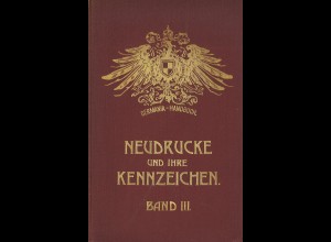 Paul Ohrt: Neudrucke und ihre Kennzeichen. Band III (1919)