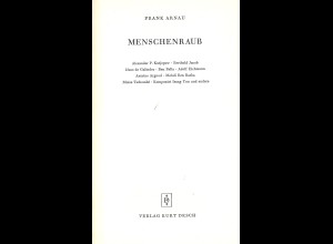 Frank Arnau: Menschenraub (1968) 