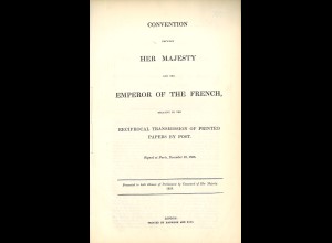 Staats-/Postvertrag zwischen England und Frankreich (1855)