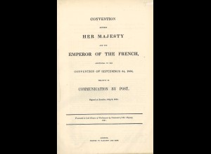 Staats-/Postvertrag zwischen England und Frankreich (1861)