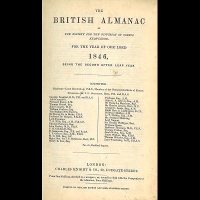 British Almanach of the Society for the diffusion of useful knowledge for ...