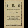 B.K.B. Briefmarken-Kursbericht (4 verschiedene) 1946/47