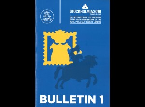 Kataloge zur STOCKHOLMIA 2019 + 2 Bulletins