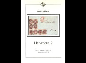 David Feldman auction, 29.11.1991 + 6.11.1992: Helveticus 1 + 2 (2 Bände)
