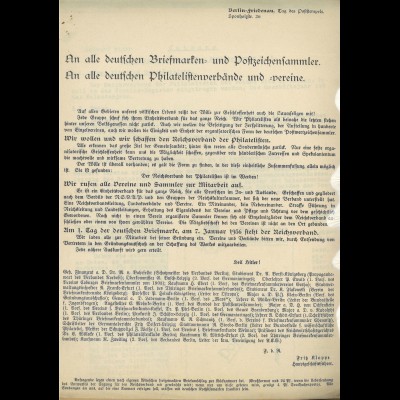 Reichsbund der Philatelisten (ca. Dezember 1935)