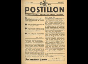POSTILLION 1. Jg. 1946