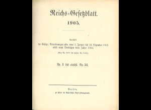Reichs-Gesetzblatt 1905