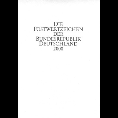 Die Postwertzeichen der Bundesrepublik Deutschland 2000. Ministerbuch der DP