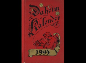 Daheim Kalender 1894
