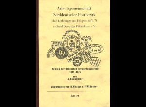 A. Reinheimer: Katalog der deutschen Entwertungsarten 1849-1875 (REPRINT)