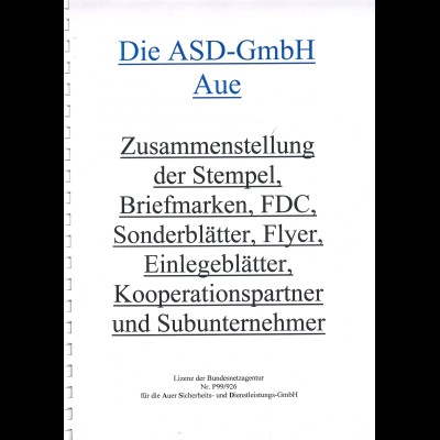 Peter Lindner: Die ASD-GmbH Aue + Nachtrag