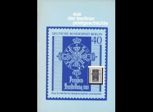 Berliner Postgeschichte: Preußen-Ausstellung 1981