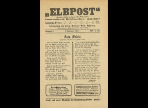 ELBPOST. Internat. Briefmarken-Anzeiger (1924/2. Jg)