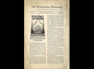 The Washington Philatelist (7 Hefte 1. Jg. 1933)