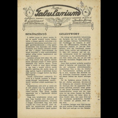 Reflex: Tabularium (1921)