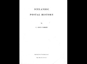C. Angus Parker: Icelandic Postal History (1965)