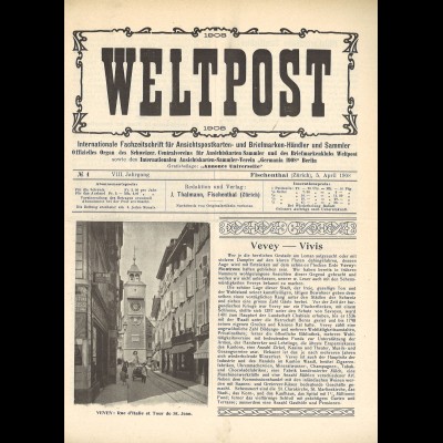 WELTPOST (hrsg. in Zürich, ab 1908)