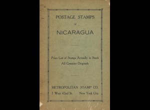 Postage Stamps of Nicaragua. Price List of Stamps Actually in Stock (1924)