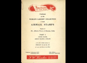AIR MAIL / ZEPPELIN	1947–1968 - Five auction catalogues
