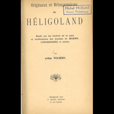 Arthur Wülbern: Originaux et Reimpressions de Héligoland (1911)