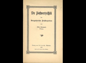 Dr. jur. Otto Rommel; Die Postwerthzeichen des Bergedorfer Postbezirks (1892)