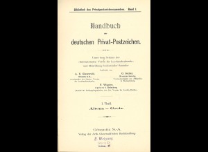 A. E. Glasewald: Handbuch der deutschen Privatpostwerthzeichen, Band I kpl.