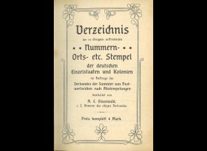 A. E. Glasewald: Verzeichnis der ...Stempel der dt. Einzelstaaten (1906)