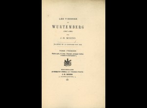 J.-B. Moens	Les Timbres de Wurttemberg 