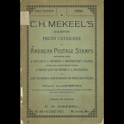 C.H. Mekeel	Descriptive Priced Catalogue of American Postage Stamps (1889)
