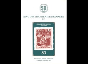 50 Jahre Ring der Liechtensteinsammelr e.V. (1980)