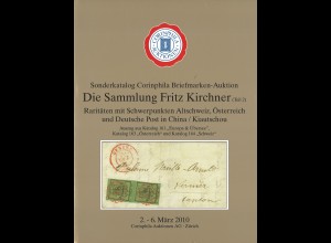 2.-6.3.2010: Corinphila-Auktion: - Die Sammlung Fritz Kirchner (Teil 2)