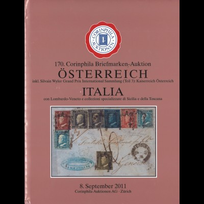 8.9.2011: 170. Corinphila-Auktion: - Österreich / Italien (Italia)