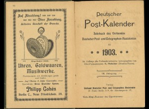 Deutscher Postkalender 1903
