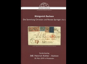 30. März 2019: 368. H. Köhler-Auktion: Königreich Sachsen
